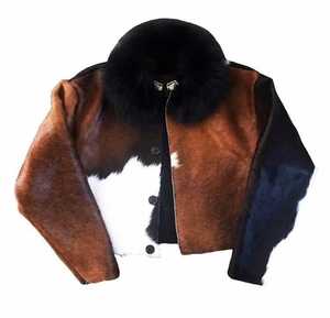 Blouson Bomber Réversible en Fausse Fourrure pour Femme, Col Montant, Manches Longues, Épais, Hiver, Couleur Unie, Fait Main, Style Urbain - Product Image 1