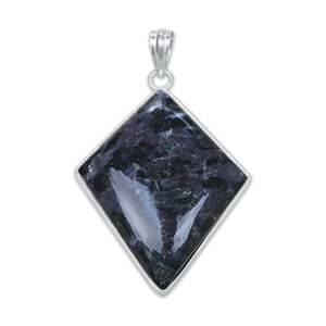 Pendentif artisanal multi-formes en pierres précieuses, plusieurs designs, vente en gros, 100% pierre Gabbro Indigo naturelle et authentique - Product Image 2