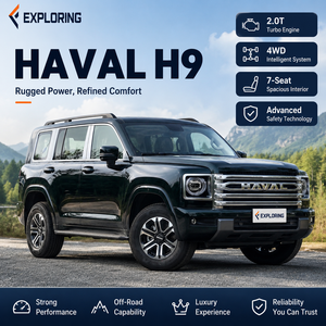 Nuevo Haval H9 SUV 4X4 Edición Guerrero 2.4T Turbo 9AT Automático Interior Oscuro 5 Asientos Volante a <span class=keywords><strong>la</strong></span> Izquierda Expediciones Todoterreno - Product Image 1