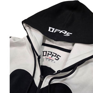 Sudadera con capucha de algodón 100% ecológico, de moda coreana, con cremallera, bordada, de hombros caídos, estilo oversize, de ganchillo, la más vendida. - Product Image 3