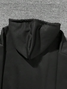 Conjunto Deportivo de Invierno 2026, Personalizado al por Mayor, Unisex, Corte Regular, Color Negro Sólido, 100% Poliéster, OEM, Lavado - Product Image 5