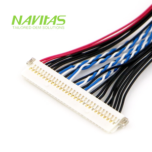 Câble LVDS personnalisé à 30 broches, assemblage de carte d'interface vers connecteur d'affichage, faisceau de câbles pour applications LCD industrielles - Product Image 5