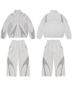 2026 Unisex Sporty Tracksuit Set Full Sleeve Stand Sublimation Tracksuit Set 100% Nylon Breathable Polyester Jacket <b>Pants</b> Adult - Product Image 5