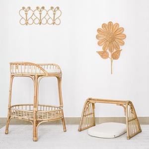 Muebles para bebés hechos a mano, cambiador de mimbre natural en oferta, mesas para cambiar pañales a precio económico - Product Image 4