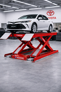 Elevador de Tijera KOENG KLX-5500A de 5.5 Toneladas con Viga de Elevación para Talleres de Alineación de Ruedas - Product Image 2