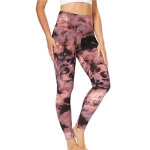 Custom Logo <b>Tie</b> <b>Dye</b> Stripes Yoga <b>Leggings</b> Gym Push up Sports <b>Leggings</b> Fitness Yoga Pants for Women Digital Printing Fitness Pant - Product Image 4