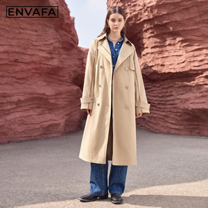 <b>Spring</b> New Trench <b>Coat</b> Fashion Style British Style <b>Women</b> Long Trench <b>Coat</b> - Product Image 6