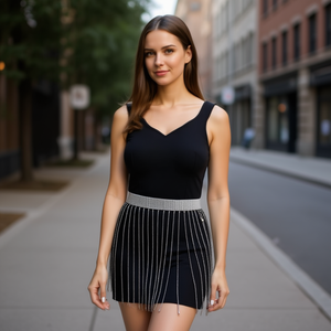 Tirantes de cadena con cinturón en Z para mujer, cinturón de moda con cadenas decorativas, 60 piezas por caja - Product Image 3