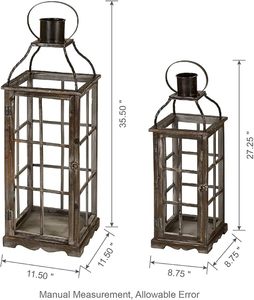 Customizable Creative Wooden <b>Lantern</b> <b>Candle</b> Holder Rustic Style Decorative Piece For Festival And Party Decoration - Product Image 2