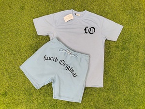 Venta al por mayor 100% algodón hombres Twinset camisetas pantalones cortos Slim Fit manga corta cuello redondo ecológico High Street Made Pakistán - Product Image 3
