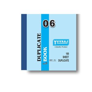 Youraj Duplicate <b>Book</b> 100 + 100 CARBON Pages | No 6 Duplicate <b>Book</b> 100 ruled + 100 Plain Pages (White) - Product Image 1