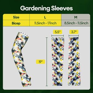 Floral Print Cycling <b>Arm</b> <b>Sleeves</b> Unisex Anti-Uv Protection <b>Compression</b> <b>Sleeve</b> for Adults Breathable & Sweat-Wicking - Product Image 3