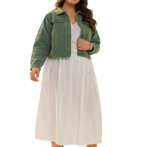 Chaqueta Vaquera para Mujer Talla Grande, Personalizable, Venta al por Mayor, Muestra de Tela Gratis, Mejor Calidad - Product Image 2