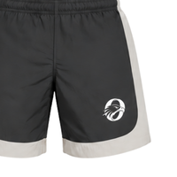 Ensemble de survêtement décontracté pour homme en nylon noir anthracite avec sweat à capuche zippé et short, idéal pour la gym, la course et les activités sportives
