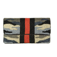 Pochette de soirée portable en tissu de coton perlé de luxe, sac à main de créateur fait main pour mariage et fête, pochette de mariée de haute qualité
