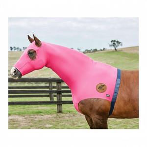 Máscara Protectora Contra Moscas de Alta Calidad, Cómoda Máscara Contra Moscas para Caballos con Orejas, Máscara Contra Moscas Transpirable y Elástica con Cubiertas de Malla para los Ojos - Product Image 5