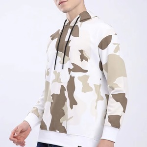 Sudadera con Capucha de Camuflaje para Hombre, de Forro Polar, con Patrón Sólido, de Secado Rápido, Transpirable, Informal para Otoño - Product Image 5