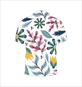 เสื้อโปโลพิมพ์ลายนกเขตร้อนแบบกำหนดเอง ระบายอากาศได้ดี น้ำหนักเบา เหมาะสำหรับทีมกอล์ฟ แขนสั้น ผลิตด้วยเทคนิคการระเหิดสี - Product Image 2