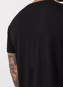 Camisetas Blancas de Algodón 100% de Calidad Lujosa, Logotipo Personalizado, Corte Holgado, Camiseta para Hombre - Product Image 3