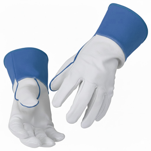 Meilleurs gants de soudage TIG en cuir de vachette résistant à la chaleur, antidérapants, pour soudeurs MIG, prix de gros - Product Image 2