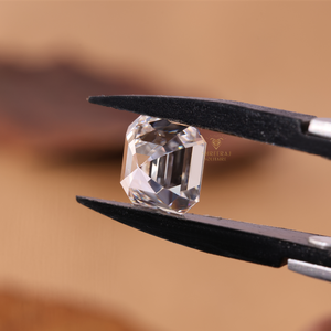 เพชรทรงเหลี่ยม Asscher Cut รูปทรงสี่เหลี่ยมมรกต  ได้รับการรับรองจาก IGI เพชรเพาะเลี้ยง 1-3 กะรัต สี D ความสะอาดระดับ VVS2 สำหรับทำเครื่องประดับ - Product Image 4