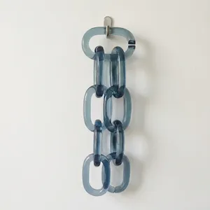 Decoración de Pared Moderna con Cadena de Eslabones de Resina Ovalada, Adorno Geométrico Abstracto para el Hogar, al Mejor Precio - Product Image 1