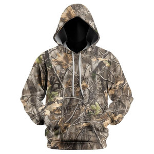 Sweat à capuche pour homme pour la chasse en hiver, en polyester et coton doux, séchage rapide, respirant, équipement de randonnée en plein air - Product Image 3