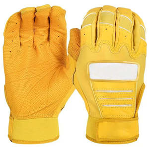 Gants de frappeur de baseball/softball à manchette longue avec logo personnalisé 2026, qualité supérieure, cuir véritable, ambidextres, respirants, fermeture auto-agrippante - Product Image 6