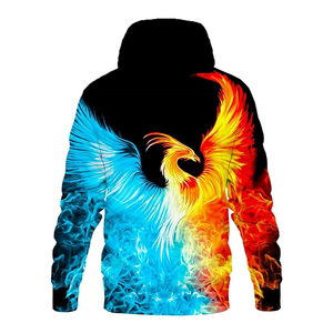 Vente en gros de sweats à capuche imprimés haut de gamme, personnalisables avec logo, en molleton vierge, professionnels, pour l'hiver, vêtements de sport - Product Image 2