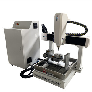 Remax 3040 Máy Phay Mini <span class=keywords><strong>CNC</strong></span> 5 Trục Bán Trục Chính 1,5kw 2.2KW Hoạt Động Trên Kim Loại Sost Nhôm Đồng Thau Màu Bạc - Product Image 2