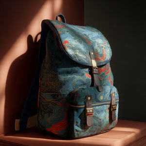 Mochila de Cuero Genuino con Cordón, Forro de Poliéster, Impermeable, Ecológica, Gran Capacidad, Unisex, para Gimnasio y Deportes - Product Image 2