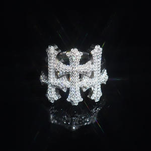 Bague en argent 925 Royal Crown avec diamant cultivé en laboratoire, bijou léger de style gothique pour hommes et femmes, cadeau de luxe à la mode - Product Image 1