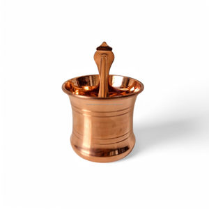 อุปกรณ์เสริม Pooja สำหรับวัดบ้านหรือสำนักงาน | แก้วพูจาและช้อนสำหรับ charnamrit - Product Image 2