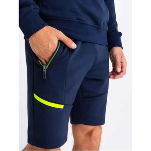 ชุดเสื้อยืดและกางเกงขาสั้นผู้ชายแฟชั่นฤดูร้อน ระบายอากาศได้ดี เหมาะสำหรับวิ่ง ออกกำลังกาย เสื้อแขนสั้นและกางเกงขาสั้น สามารถสั่งทำได้ - Product Image 4