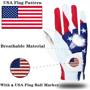 Gants de golf en cuir Cabretta légers de qualité supérieure, personnalisables pour hommes et femmes, équipement sportif respirant avec logo personnalisé - Product Image 2