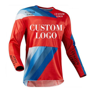 เสื้อเจอร์ซีย์มอเตอร์ครอสคุณภาพสูง ไซส์ใหญ่ แขนยาว ระบายอากาศได้ดี แห้งเร็ว สำหรับแข่งรถ ปรับแต่งได้ ชุดขี่วิบากน้ำหนักเบา - Product Image 4