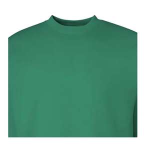 Sudadera Ligera de Cuello Redondo para Hombre, Color Verde Sólido, Corte Regular, Tejida, Manga Larga, Informal, para Otoño, 100% Algodón - Product Image 2