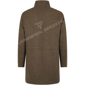 Men's Retro Business Style Bomber Jacket Wool <b>Long</b> Coat Warm All-Season High Quality Commuting Hunting Autumn Winter All-<b>match</b> - Product Image 5