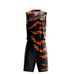 Uniformes Deportivos de Baloncesto Unisex 100% Poliéster, Conjuntos Personalizados de Alta Calidad para Adultos, Transpirables, Tallas Grandes, Sublimación Personalizada - Product Image 1