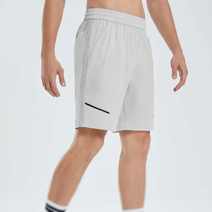 กางเกงขาสั้นออกกำลังกายผู้ชายคุณภาพสูงแบบลำลอง กันน้ำ ผ้าฝ้ายอ๊อกซ์ฟอร์ด 100% ปักโลโก้ด้านหน้า เหมาะสำหรับวิ่ง ฟิตเนส ยิม และเล่นกีฬาในช่วงฤดูร้อน - Product Image 4