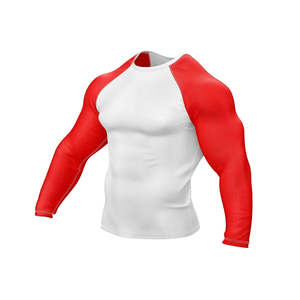 Wholesale Prices Good Selling Solid Color Premium Men Rash Guards Latest Design Sublimation Printed Fitness Wear Men Rash Guard - Product Image 5
