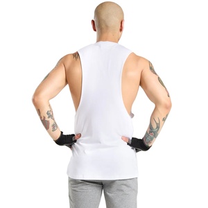 Custom Made Print Plus Size Gym Tank Top Men 100% Cotton Stringer Mens Tank Tops With Logo In Whole Sale Price - Product Image 3