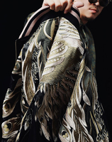 Vestes Sukajan tendance en toile personnalisées, réversibles, à séchage rapide et respirantes pour hommes, avec design double dragon et phénix, logo frontal
