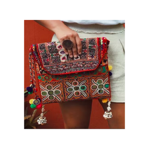 Indian Mirror Work Banjara <b>Bag</b> Handmade <b>Patchwork</b> Vintage Ethnic Boho Shoulder <b>Bag</b> Traditional Embroidered Women Fashion <b>Bag</b> - Product Image 6