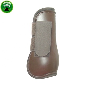 Brown Neoprene PU Shell Horse Racing Splint <b>Boots</b> - Product Image 1
