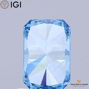 เพชร CVD ผลิตในห้องปฏิบัติการ พร้อมใบรับรอง IGI น้ำหนัก 1.00 กะรัต สีฟ้าสดใสแฟนซี ความสะอาดระดับ VVS2 ทรงรัศมี สำหรับใช้ทำเครื่องประดับ - Product Image 6