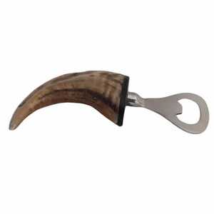 Premium Quality Natural Horn Bottle <b>Opener</b> Handmade Beverage Opening Tool with Ergonomic Grip Handle - Product Image 2