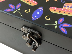 Caja de Madera Rectangular con Diseño Impreso, Caja Clásica para Joyas, Caja de Almacenamiento de Madera con Diseño Impreso para Guardar Recuerdos y Fotos, Venta al por Mayor - Product Image 6