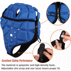 Casque de rugby réglable pour enfants et jeunes, casque de football 7v7 avec rembourrage souple, casque de scrum respirant, protection de la tête pour le flag football - Product Image 6