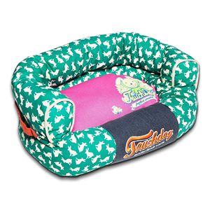 Premium Rabbit Spotted Lazy Bones Dog <b>Bed</b> <b>Easy</b>-Wash Couch for Pets - Product Image 1